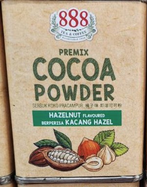 888 Premix Cocoa Powder Hazelnut 135g