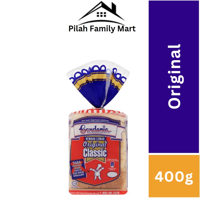 GARDENIA Classic Enriched White Bread Roti Gardenia 400g/600g
