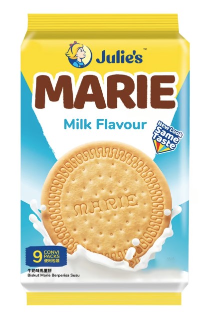 JULIE'S Big Marie Milk Biscuits 9 Packs | 189g