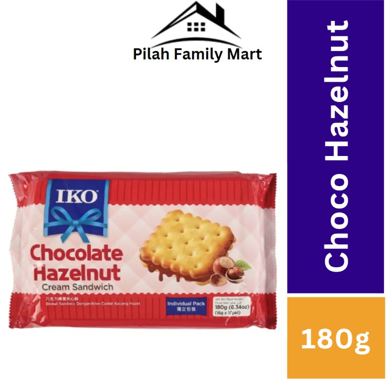 Chocolate Hazelnut IKO Cream Sandwich Biscuit 180g