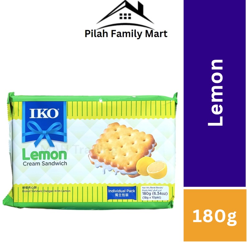 Lemon IKO Cream Sandwich Biscuit 180g