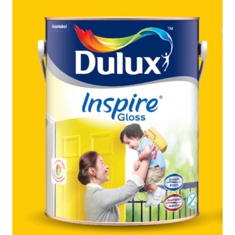 5 LT ICI Dulux Inspire Gloss Paint for Wood & Metal (Cat Minyak Kayu & Besi)