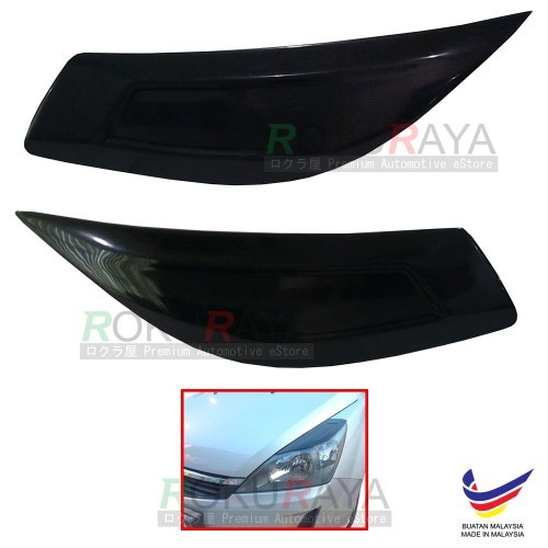 Proton Exora Plastic Car Headlamp Head Lamp Eyelid Eye Lid Brow Cover