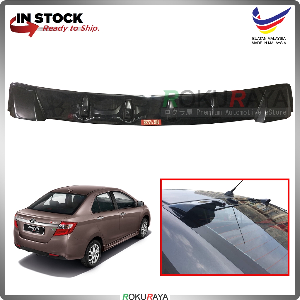 Perodua Bezza 2016 Vortex Generator Shark Fin Aerodynamic Rear Windscreen Glass Visor Diffuser Diffu