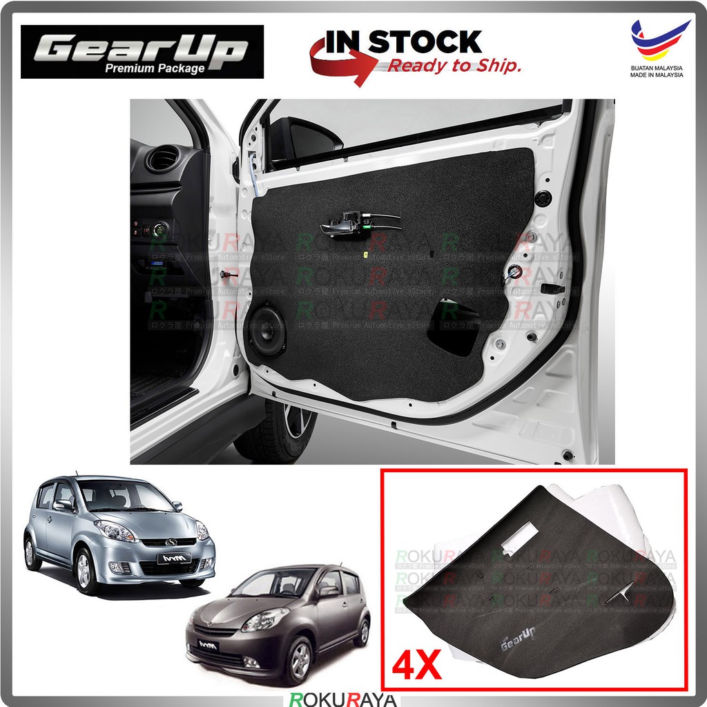 [MACHINE CUT] Perodua Myvi Old Gear Up Door Comfort Vibramat Deadening Sound Proof Heat Insulation M