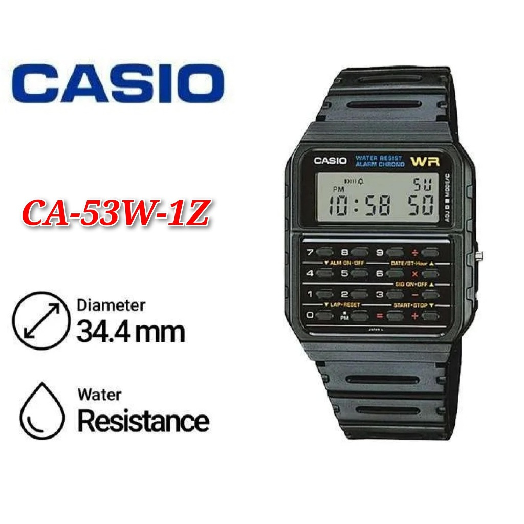 CASIO CA-53W-1Z Digital Calculator Watch CA-53W