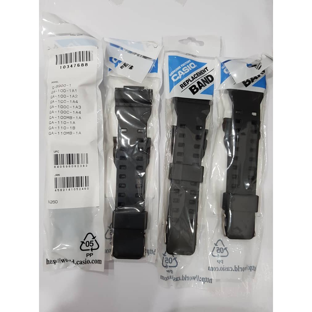 Original Casio G-shock GA-100 /GA110 / G-8900 Replacement Parts -Band ..