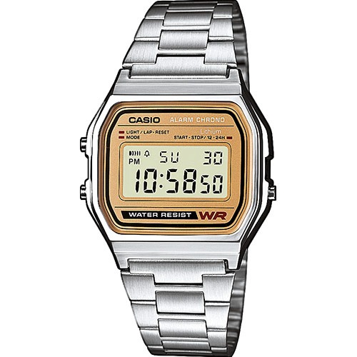 Unisex Casio Classic Alarm Chronograph Watch A158WEA-9EF