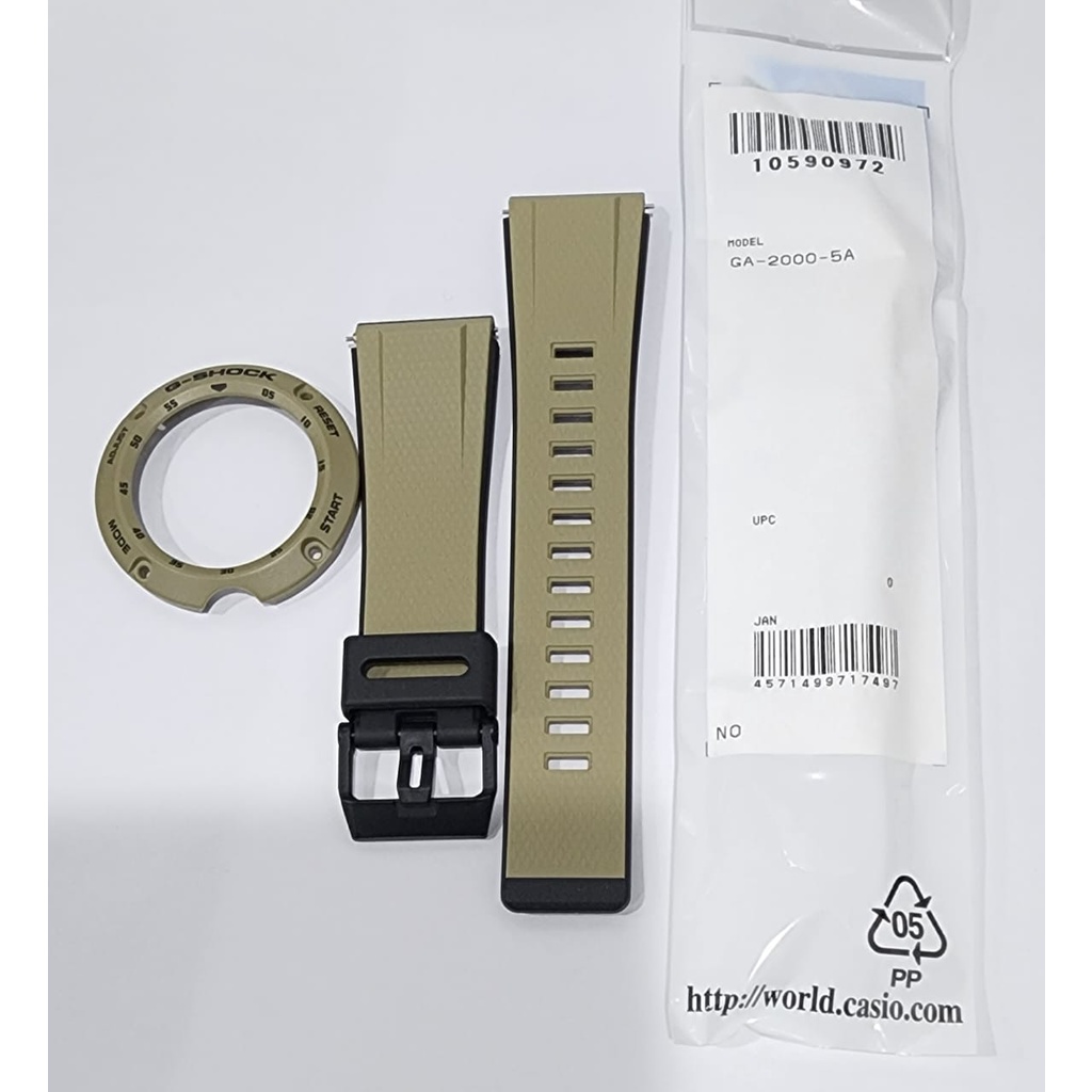 Original Casio G-shock GA-2000-5A Replacement Parts - BAND AND BEZEL