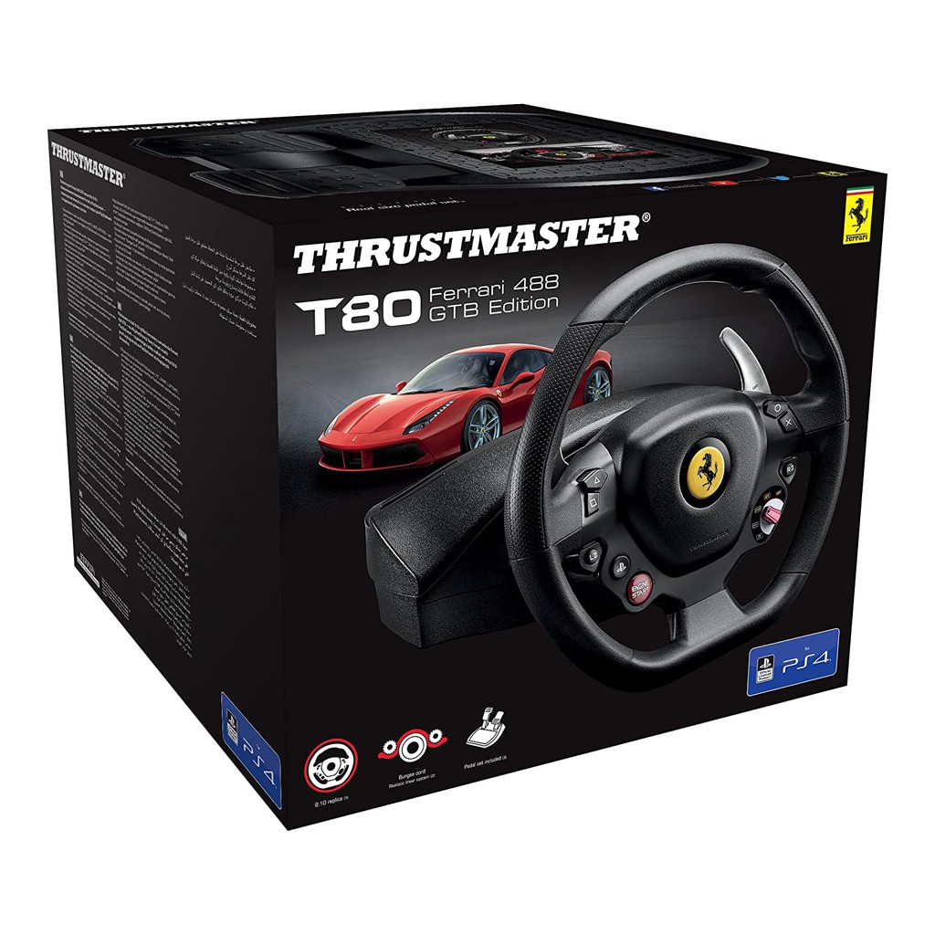 Thrustmaster T80 Ferrari 488 GTB Edition Racing Wheel PS4
