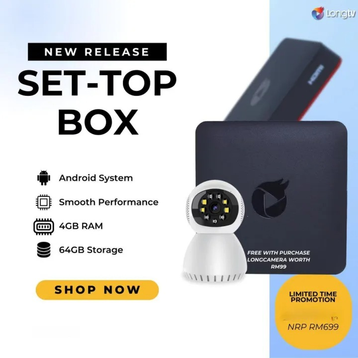 Original Smart Long TV Box Louie TV Box 2023 Best Entertaiment TV