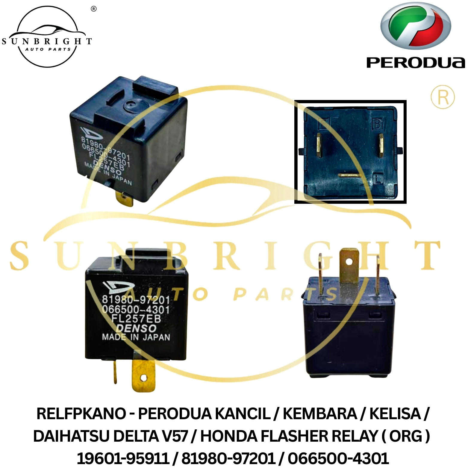 PERODUA KANCIL / KEMBARA / KELISA FLASHER RELAY ( ORG ) 81980-97201 / 066500-4301