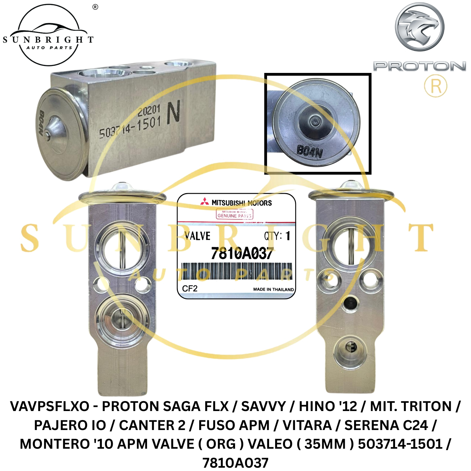 PROTON SAGA FLX / SAVVY / HINO '12 / MIT. TRITON / PAJERO IO / CANTER 2 / FUSO APM / VITARA / SERENA
