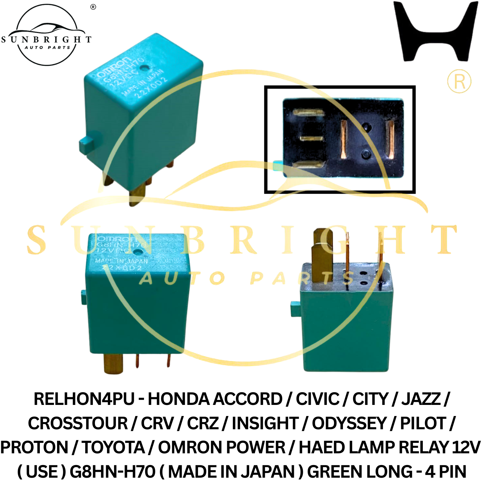 HONDA ACCORD / CIVIC / CITY / JAZZ / CROSSTOUR / CRV / CRZ / INSIGHT / ODYSSEY / PILOT / PROTON / TO