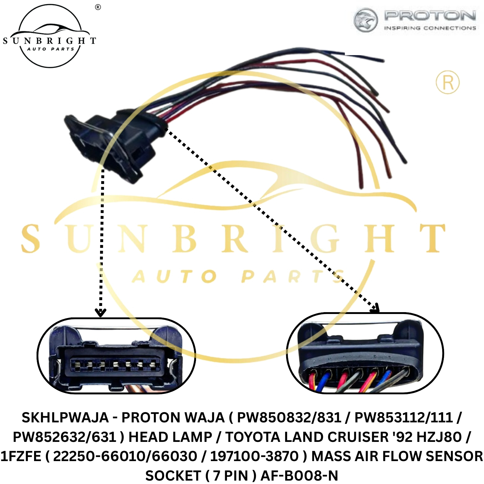 PROTON WAJA ( PW850832/831 / PW853112/111 / PW852632/631 ) HEAD LAMP / TOYOTA LAND CRUISER '92 HZJ80