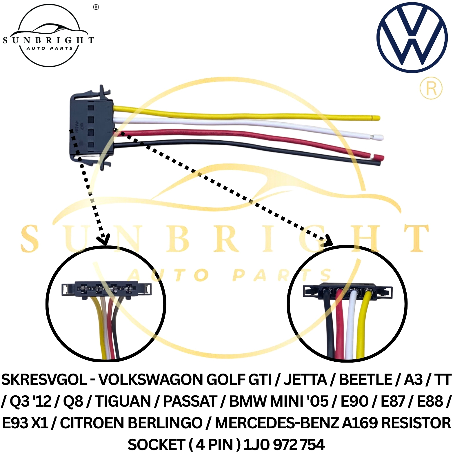 VOLKSWAGON GOLF GTI / JETTA / BEETLE / A3 / TT / Q3 '12 / Q8 / TIGUAN / PASSAT / BMW MINI '05 / E90 