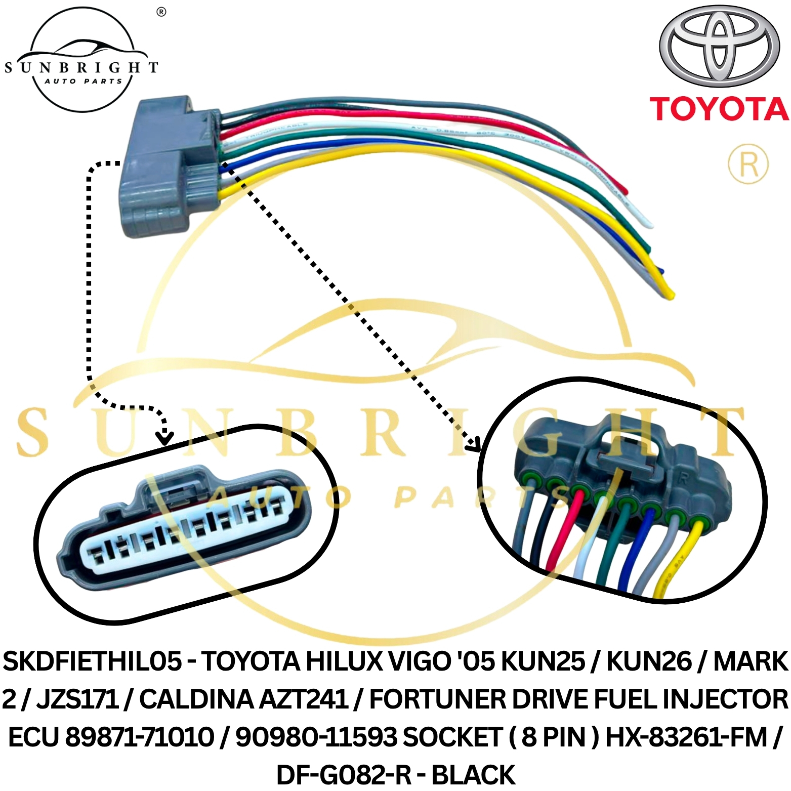 TOYOTA HILUX VIGO '05 KUN25 / KUN26 / MARK 2 / JZS171 / CALDINA AZT241 / FORTUNER DRIVE FUEL INJECTO