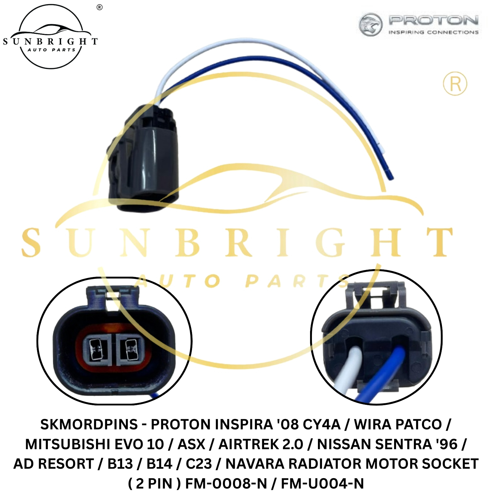 PROTON INSPIRA '08 CY4A / MITSUBISHI EVO 10 / ASX / AIRTREK 2.0 / NISSAN SENTRA '96 / AD RESORT / B1