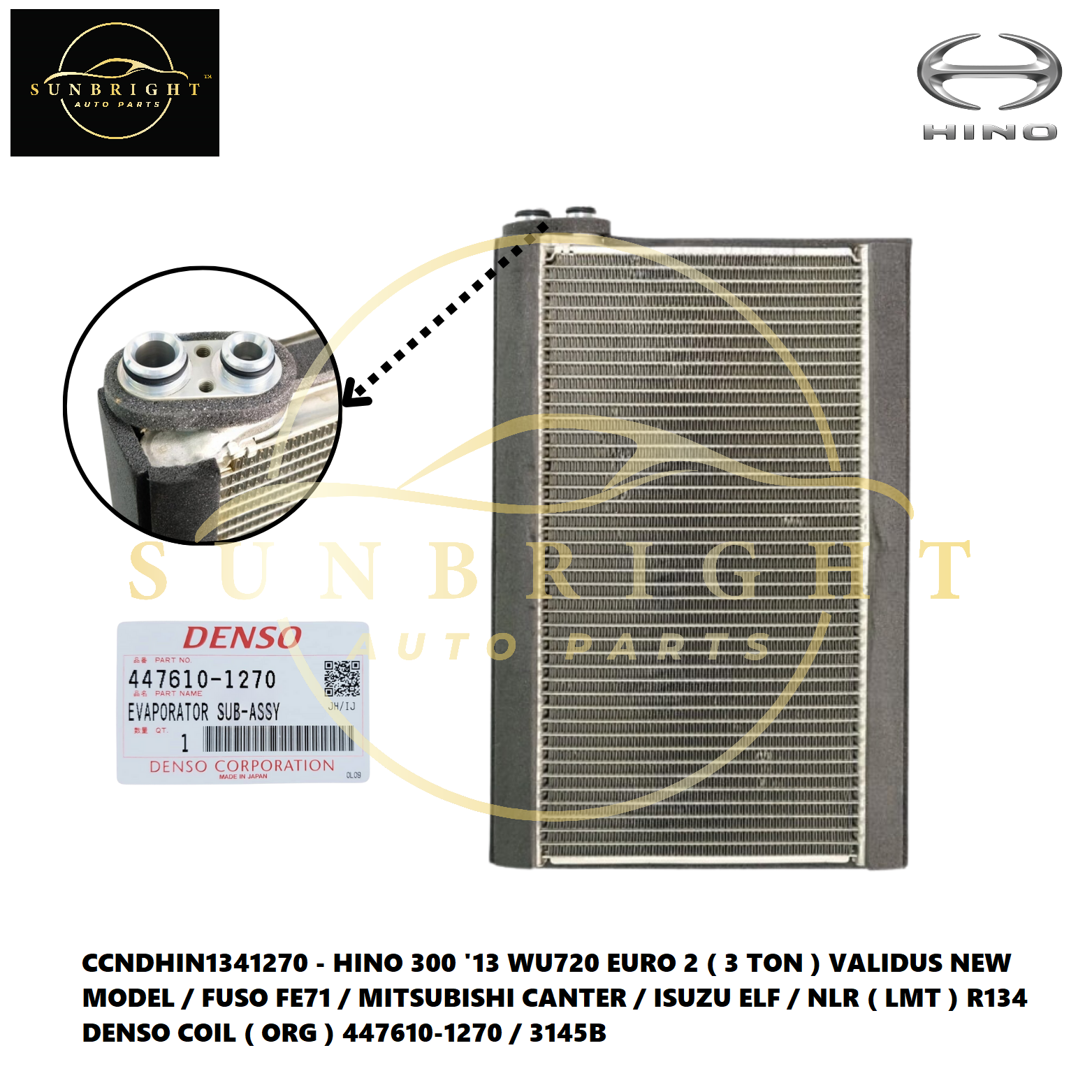 HINO 300 '13 WU720 EURO 2 ( 3 TON ) VALIDUS NEW MODEL / FUSO FE71 / MITSUBISHI CANTER / ISUZU ELF / 