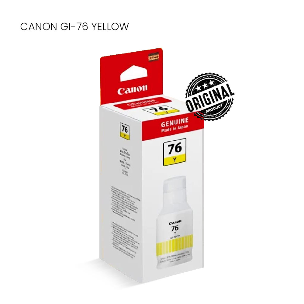 Canon GI-76 INK (Pigment Black/Cyan/Magenta/Yellow) GI76 Toner Ink Bottles for Canon PIXMA GX6070 GX
