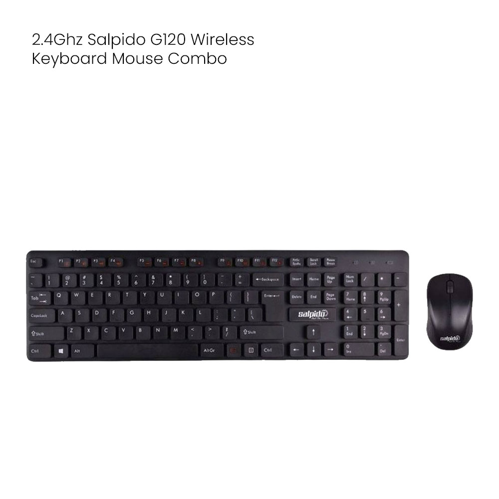 Salpido G-120 2.4G Wireless Multimedia Keyboard With Mouse Combo [SAL-WK12 + SAL-WM3]