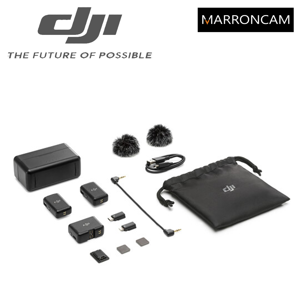DJI Mic 2-Person Compact Digital Wireless Microphone System/Recorder for Camera & Smartphone (2.4 GH