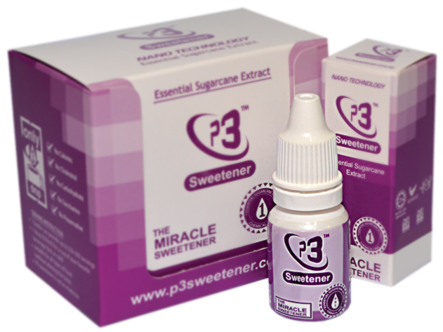 P3 SWEETENER LIQUID DROP | NATURAL SWEETENER | PEMANIS GANTIAN SEMULAJADI (10ml)