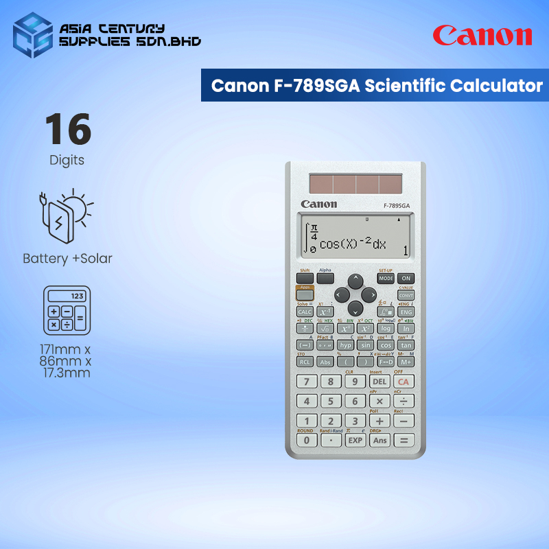 Canon F-789SGA 605 functions dual way textbook display (16 Digits)  Calculator / Matrix  (up to 4x4)