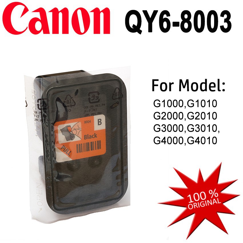 Original Genuine Canon QY6-8003 Black Print Head For G1000,G1010,G2000,G2010,G3000,G3010,G4000 print