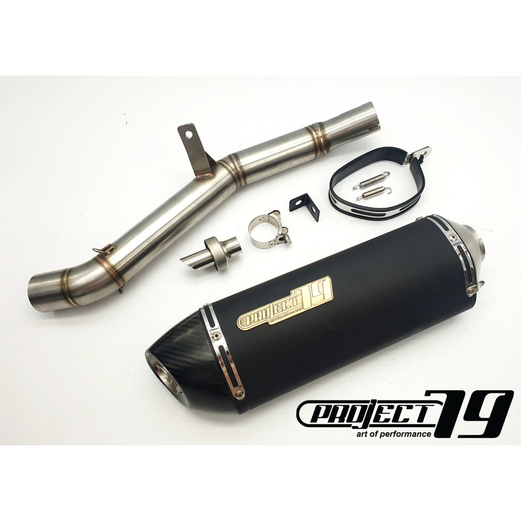 Project79 Exhaust CFMOTO 650MT Slip on Piping Muffler Stainless Steel Project 79 Accessories QPM04SV