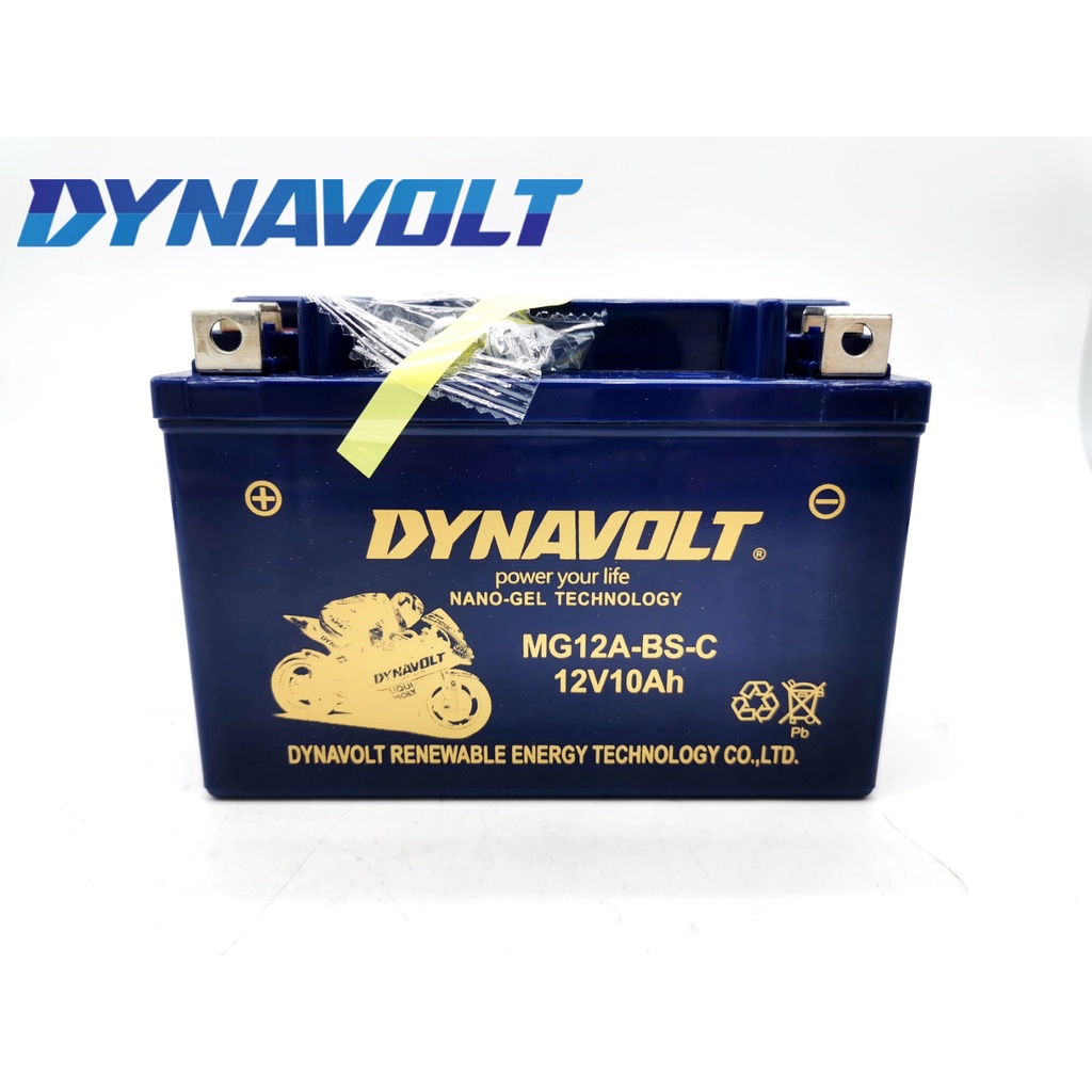 YTX12A-BS YTX12A Dynavolt Nano Gel Battery MG12A-BS-C Bateri SYM 250 Kawasaki Z1000RR ER6 New GSX130