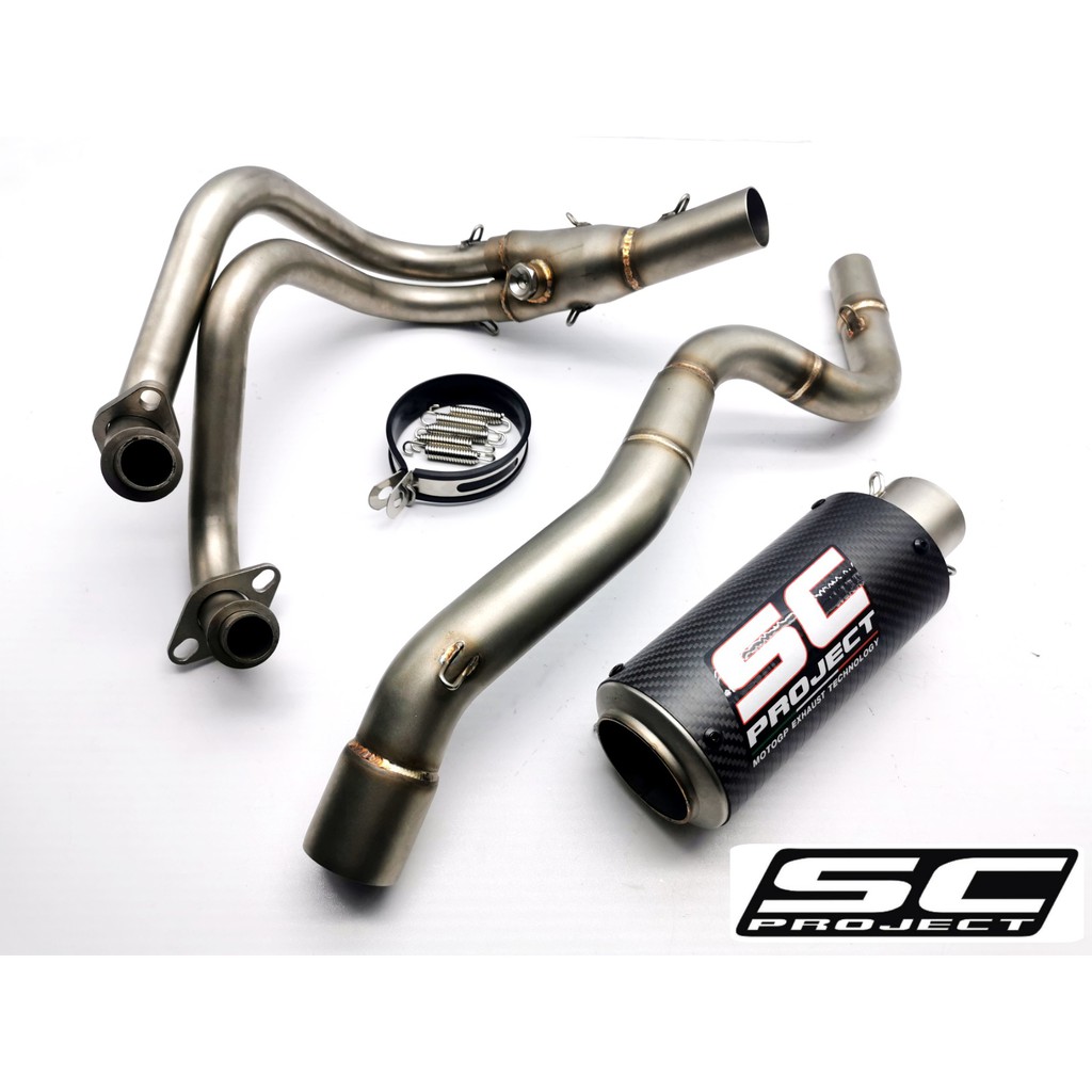 SC Project Exhaust Kawasaki Ninja250 / Z250 Full System Piping Ekzos Muffler Manifold Stainless Stee