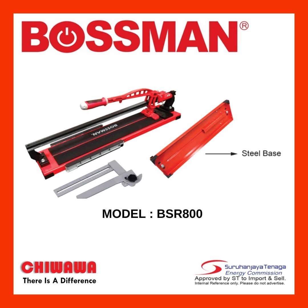 BOSSMAN BSR800 Manual Tile Cutter with Single Rail 800mm