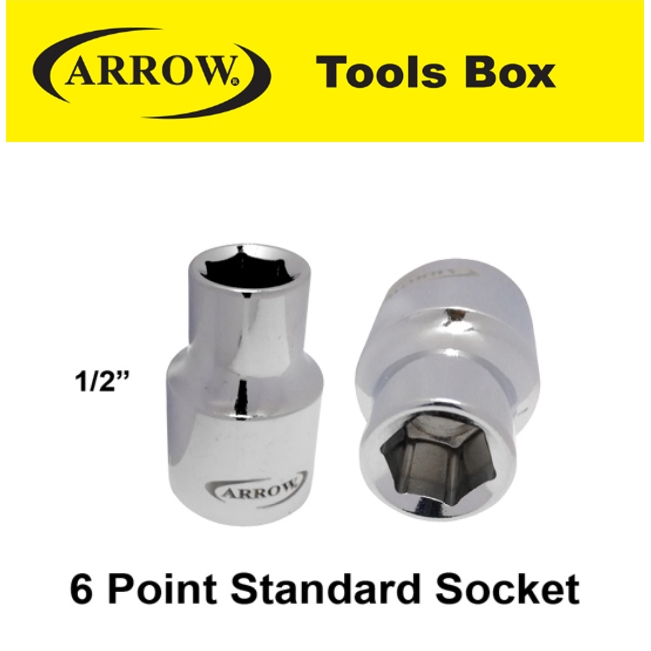 ARROW 6 1/2'' POINT STANDARD SOCKET EASY USE SAFETY GOOD QUALITY*1
