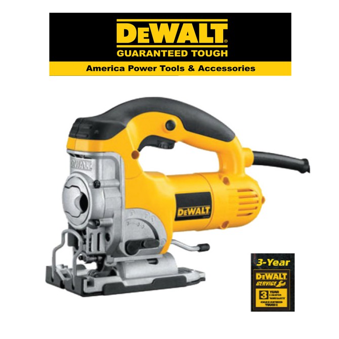 DEWALT DW331K -  701W JIGSAW KIT + 4 HIGH PERFORMANCE JIG SAW BLADES