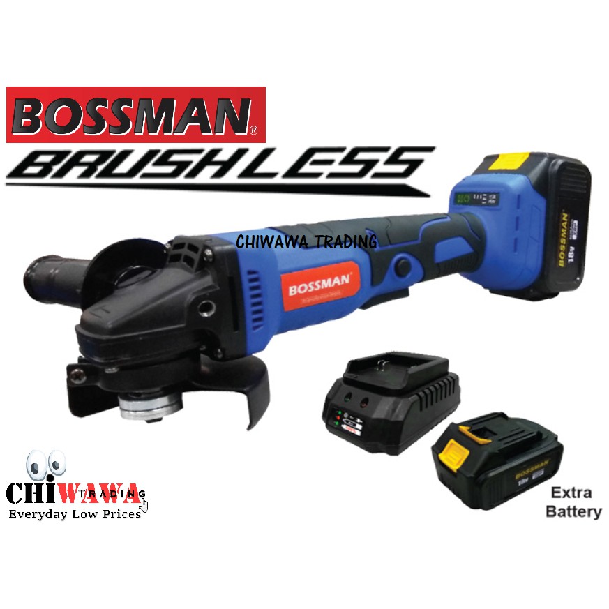 BOSSMAN BBG100 18V Li-lon Cordless Angle Grinder 4