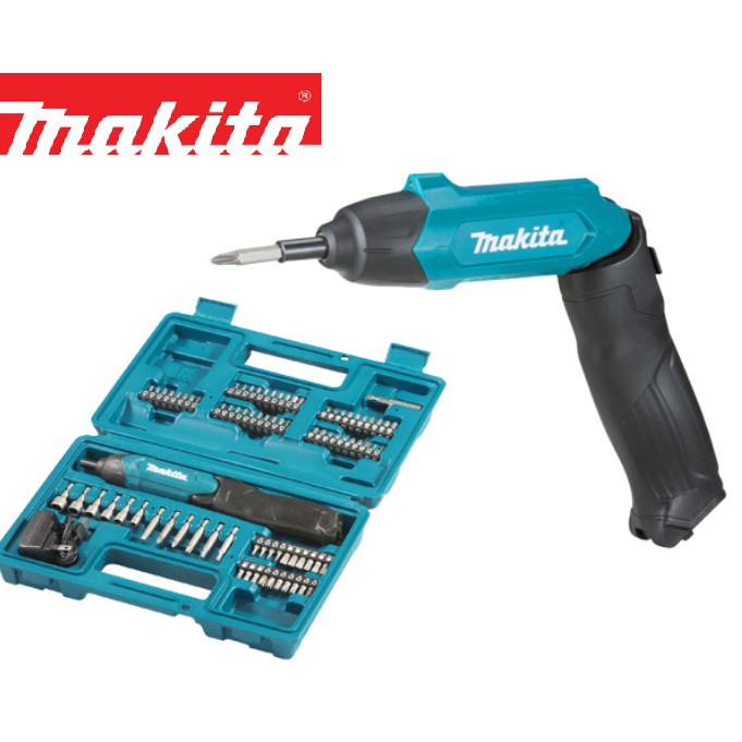 MAKITA DF001DW 3.6V CORDLESS SCREWDRIVER WITH 81PCS ACCESSORIES AND CASE