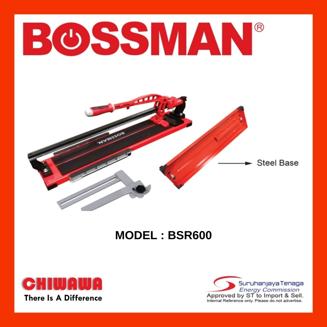 BOSSMAN BSR600 Manual Tile Cutter with Single Rail 600mm