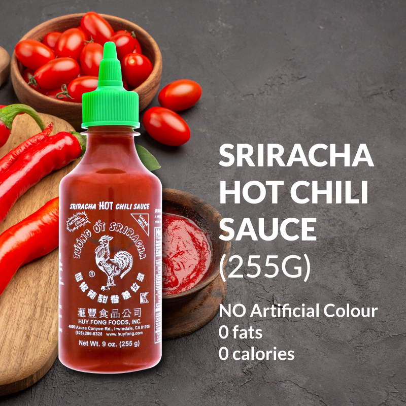 Huy Fong | SRIRACHA Hot Chili Sauce 0 calories Free Chili Sauce 0 Fat Free Chili Sauce Chili Seasoni