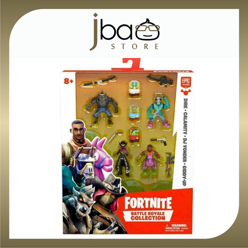 Fortnite Battle Royale Collection Squad Pack Series 2 Figures Dire Calamity DJ Yonder Giddy-up Moose