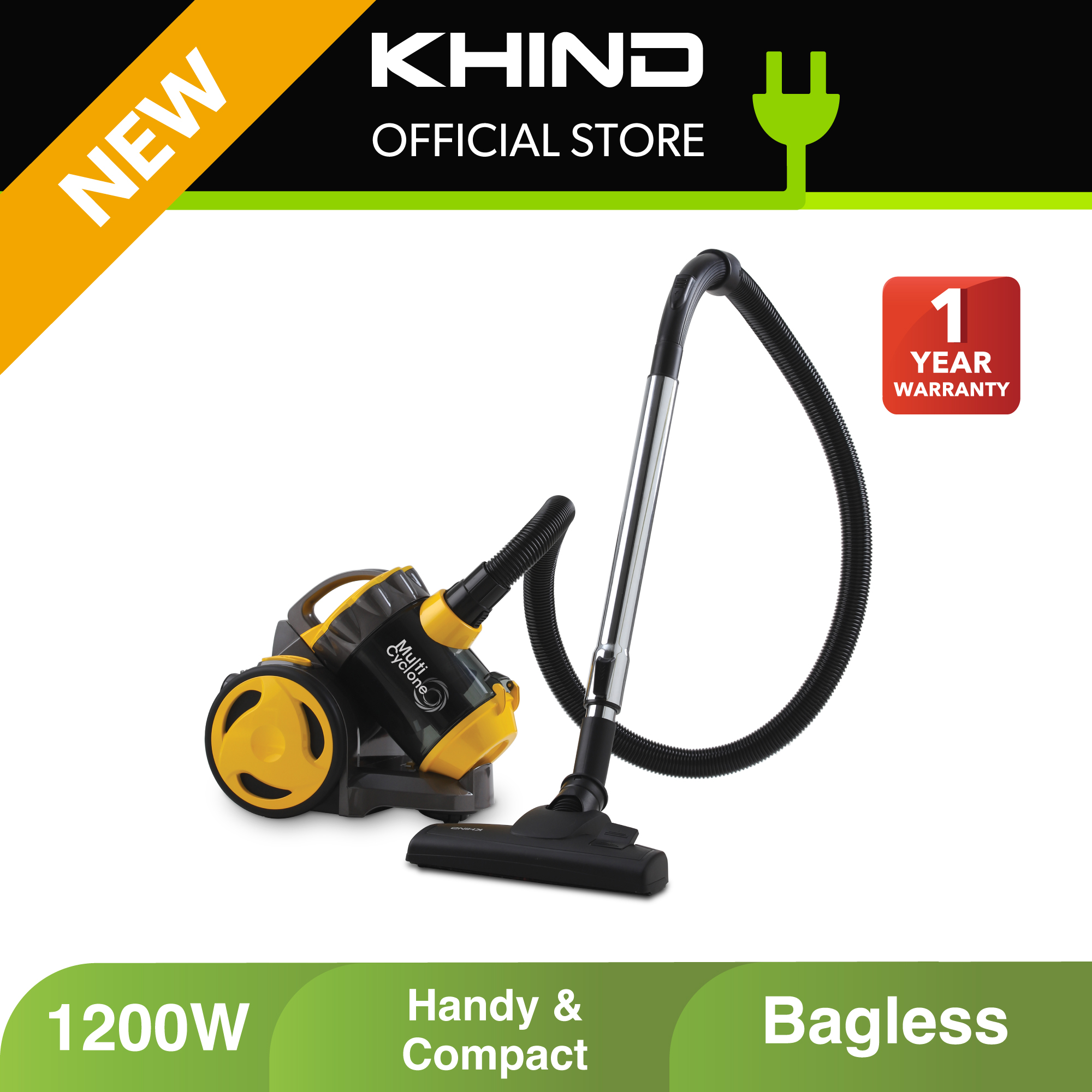 KHIND Vacuum Cleaner VC8012 