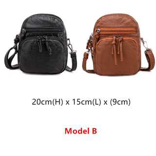 Bagstreet Korean Women Crossbody Bag Soft PU Leather Purses Handbags Multipocket Shoulder Bag Sling 