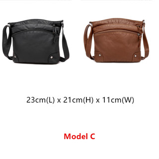 Bagstreet Korean Women Crossbody Bag Soft PU Leather Purses Handbags Multipocket Shoulder Bag Sling 