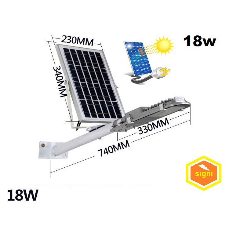 SOLAR Waterproof Rainproof IP65 15W/18W/36W LED Solar Light Street Lamp pelita Auto On Off/JUALAN/MU