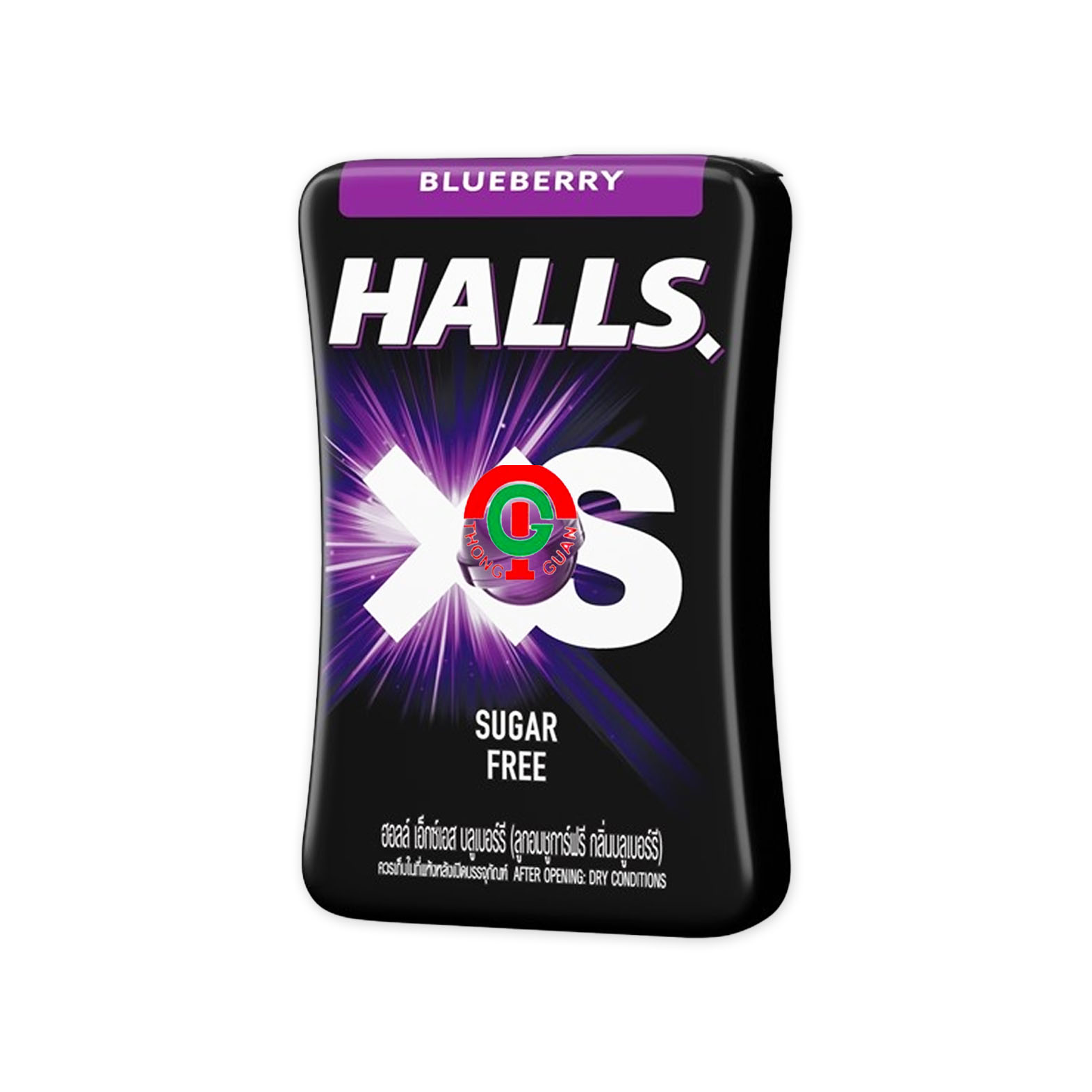 12.6g x 1pcs Halls XS Sugar Free Candy [Watermelon/Mentholyptus/Lime/Honey Lemon/Blueberry/Cola Chil