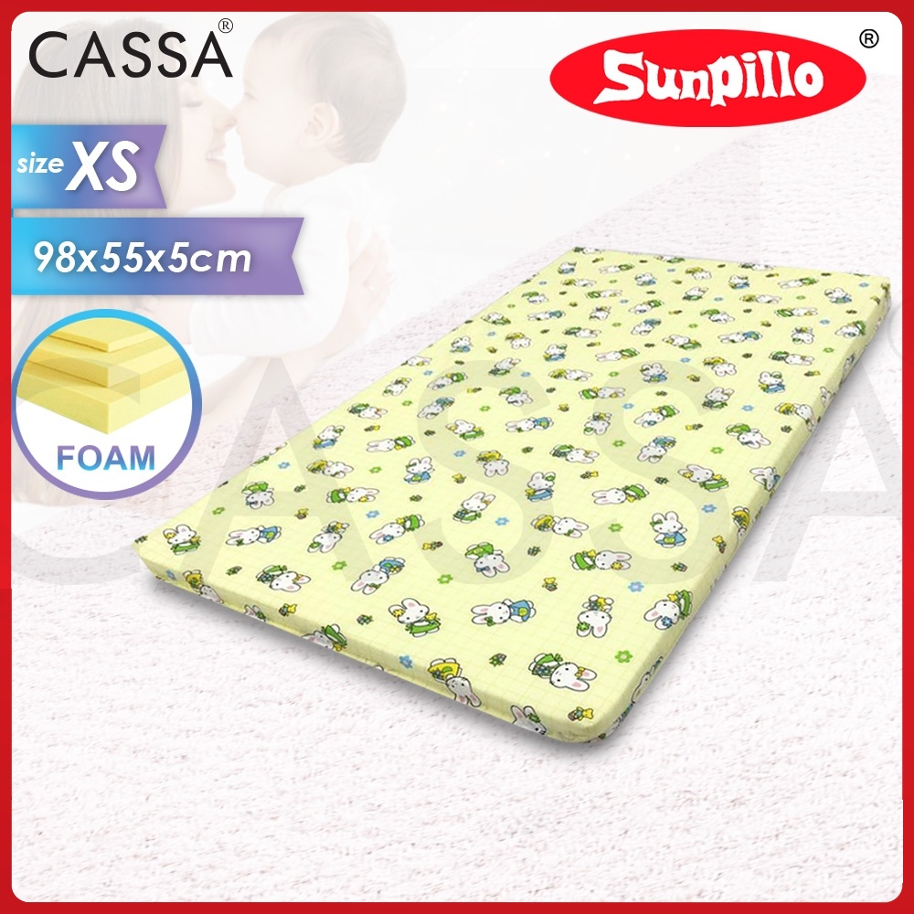 Cassa Sofy 2 Inches Thick Foam Baby Mattress (98X55) Suitable to 100x60 cm Baby Cot