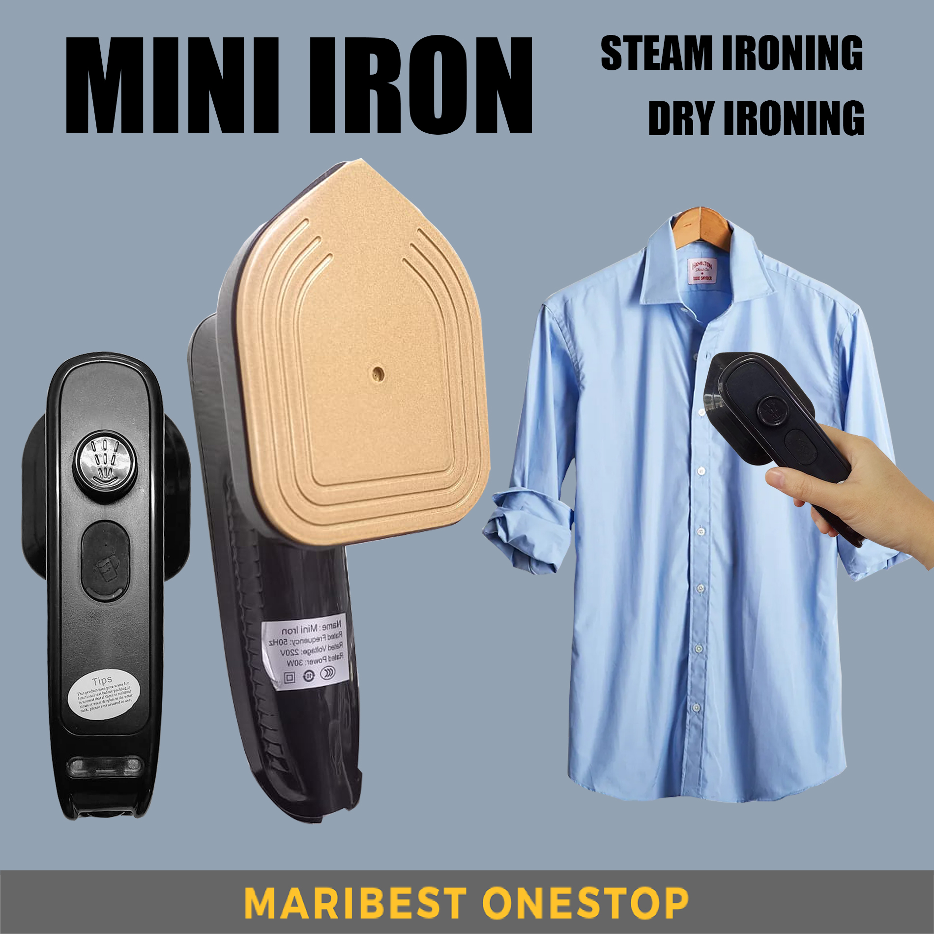 Portable Steam Iron Steam Dry Iron Mini Iron Travel Iron Handheld Steam Iron Baju Steam Murah Seteri
