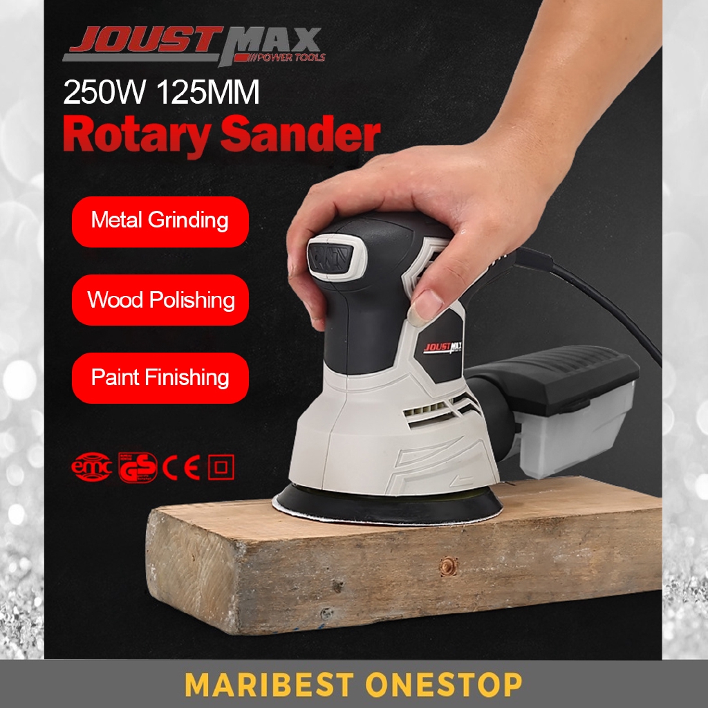 Joustmax JST612501 250W 125MM Electric Rotary Finishing Sander Sanding Tool