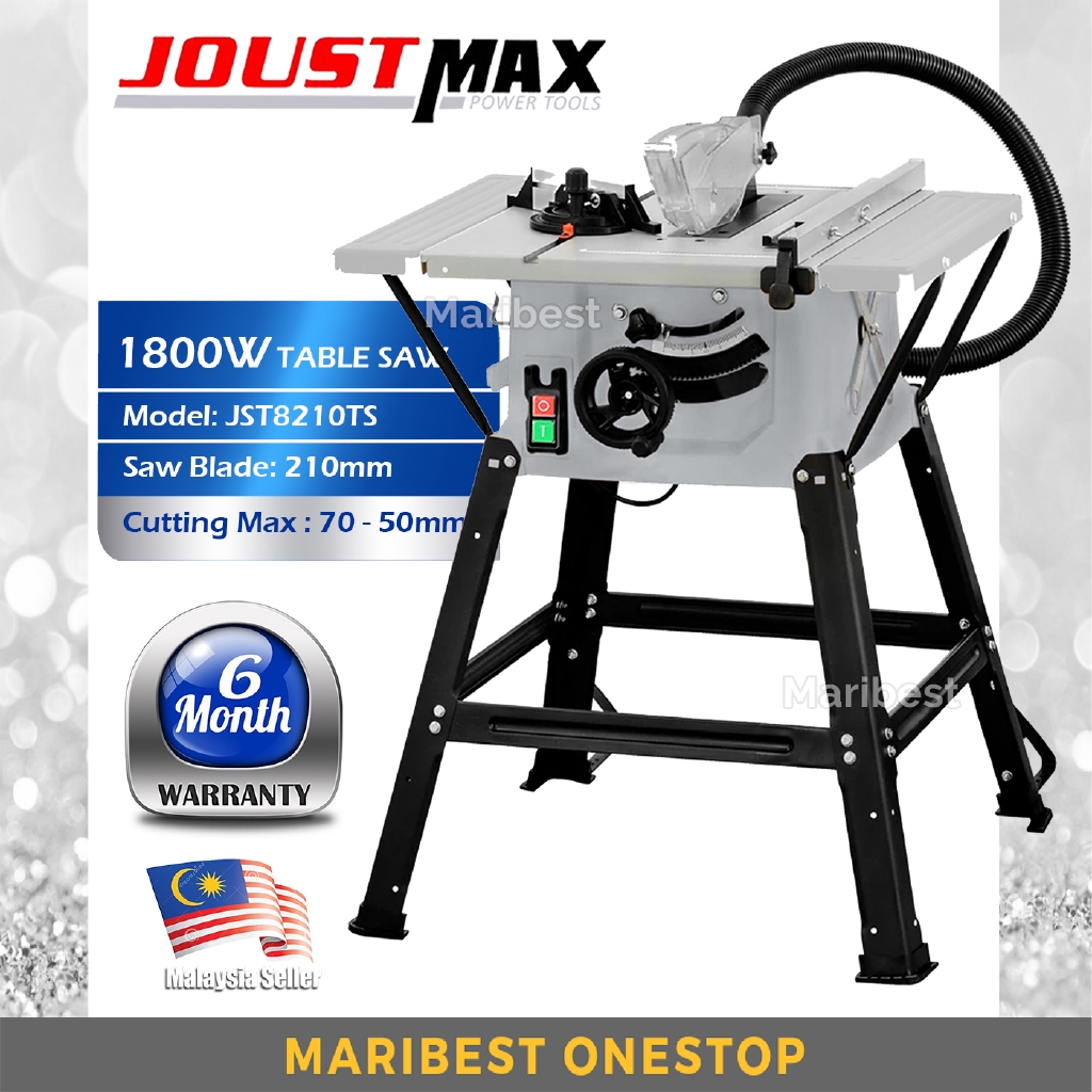 Joustmax JST8210TS 1800W 210mm Table Saw Woodworking Machine