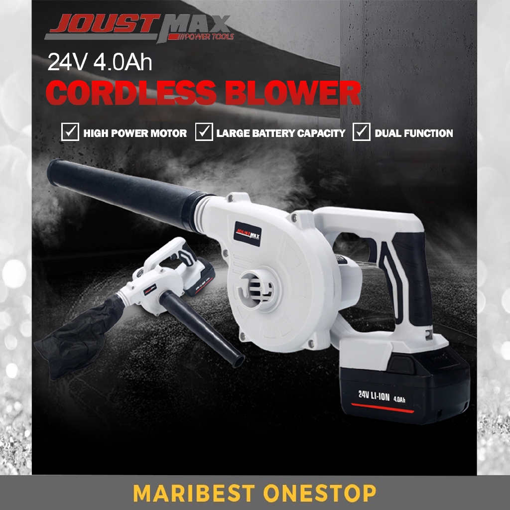Joustmax JST2409 2 in 1 Rechargeable Cordless 24V Air Blower & Vacuum Cleaner Machine